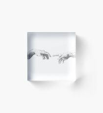 The Creation of Adam Acrylic Block