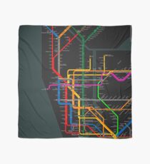 Pañuelo Mapa del metro oscuro de la ciudad de Nueva York