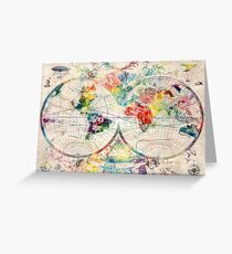 world map Greeting Card