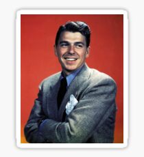 Pegatina Ronald Reagan - Joven
