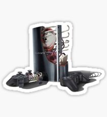 custom ps3 console art Sticker