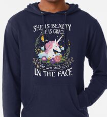 Lustiges Einhorn-Shirt Leichter Hoodie