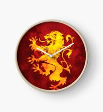 Heraldry Lion Clock