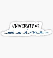 University of Maine - Ombre Gradient Script Sticker