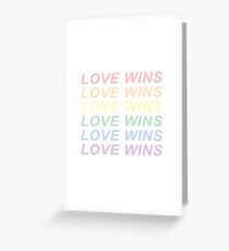 PASTEL WINS Greeting Card