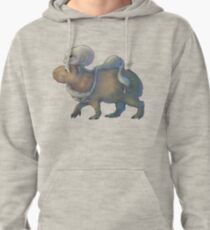 Grey and Capybara Pullover Hoodie
