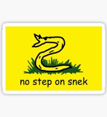 Pegatina no paso en snek