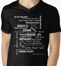 Oasis Songs Men's V-Neck T-Shirt