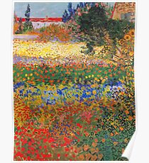 Flower Garden Painting by Vincent Van Gogh Poster