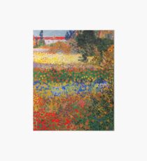Flower Garden Painting by Vincent Van Gogh Art Board Print