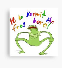 Kurmet the Frog Here! Canvas Print