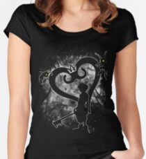 Schlüsselschwert ausgewählt Tailliertes Rundhals-Shirt