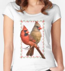 Mr. and Mrs. Northern Cardinal Women's Fitted Scoop T-Shirt