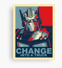 Optimus Prime - Change Canvas Print