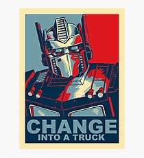 Optimus Prime - Change Photographic Print