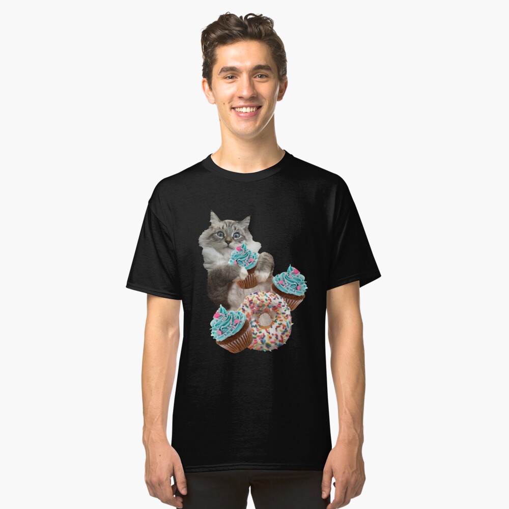 Donut Cupcake Cat Classic T-Shirt
