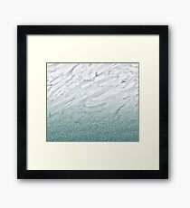 Calacatta Verde glitter gradient Framed Print