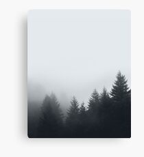 Waldnebel Leinwanddruck
