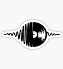 Record- Black Sticker