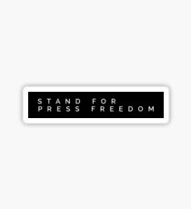 STAND FOR PRESS FREEDOM Sticker