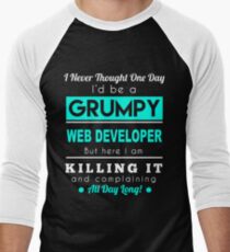 WEB DEVELOPER GRUMPY Men's Baseball ¾ T-Shirt