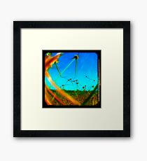 I'M YELLING BLUE! Framed Print