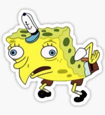 Mocking SpongeBob Sticker Sticker