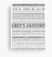 typography Canvas Print