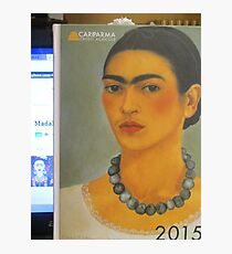 Per la mia amica Madalena Lobao......autoritratto con collana 1933 di Frida Kahlo- Photographic Print