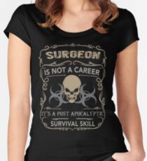 SURGEON SURVIVAL APOCALYPTIC Women's Fitted Scoop T-Shirt
