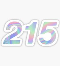 215 iridescent Sticker