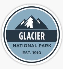 Glacier National Park Badge Sticker