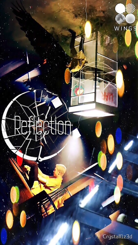 "BTS WINGS 5 Reflection" by Crystall1z3d Redbubble