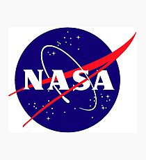Official NASA (meatball) Logo Photographic Print