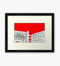 Park Hill Red Framed Print