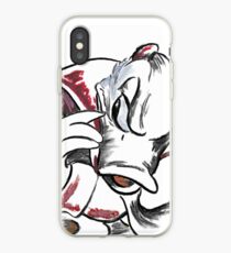Charcoal and Oil - Devil Donald Duck iPhone Case