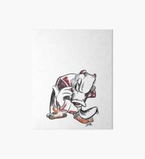 Charcoal and Oil - Devil Donald Duck Art Board