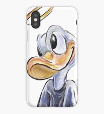 Charcoal and Oil - Angel Donald Duck iPhone Case