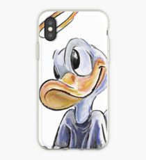 Charcoal and Oil - Angel Donald Duck iPhone Case