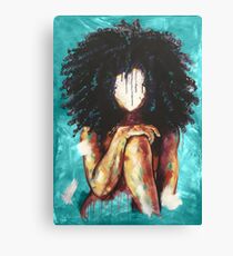 Naturally I TEAL Canvas Print
