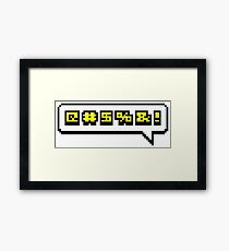Swearing Framed Print