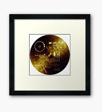 The Voyager Golden Record! Framed Print