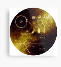 Der Goldene Rekord der Voyager! Metalldruck