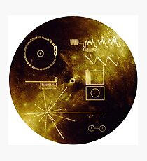 Der Goldene Rekord der Voyager! Fotodruck