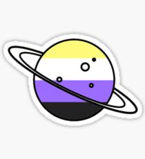 Non-Binary Planet Sticker
