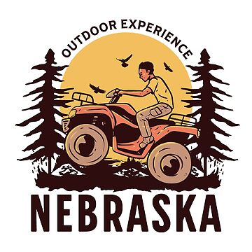 Fun Forest Nature Outdoor Off Road Adventure ATV 4x4 Trails Nebraska Poster