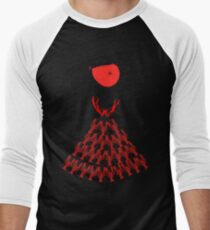 Lobster Dominance Hierarchy - Fire Red Men's Baseball ¾ T-Shirt