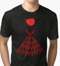 Lobster Dominance Hierarchy - Fire Red Tri-blend T-Shirt