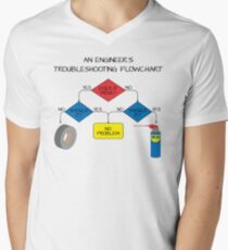 Engineering Flowchart Men's V-Neck T-Shirt