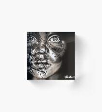 Leopard Girl Acrylic Block
